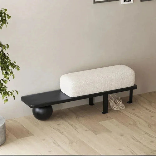 ottoman en bois nordique design simple pour espaces variés - vue 10 sur 10