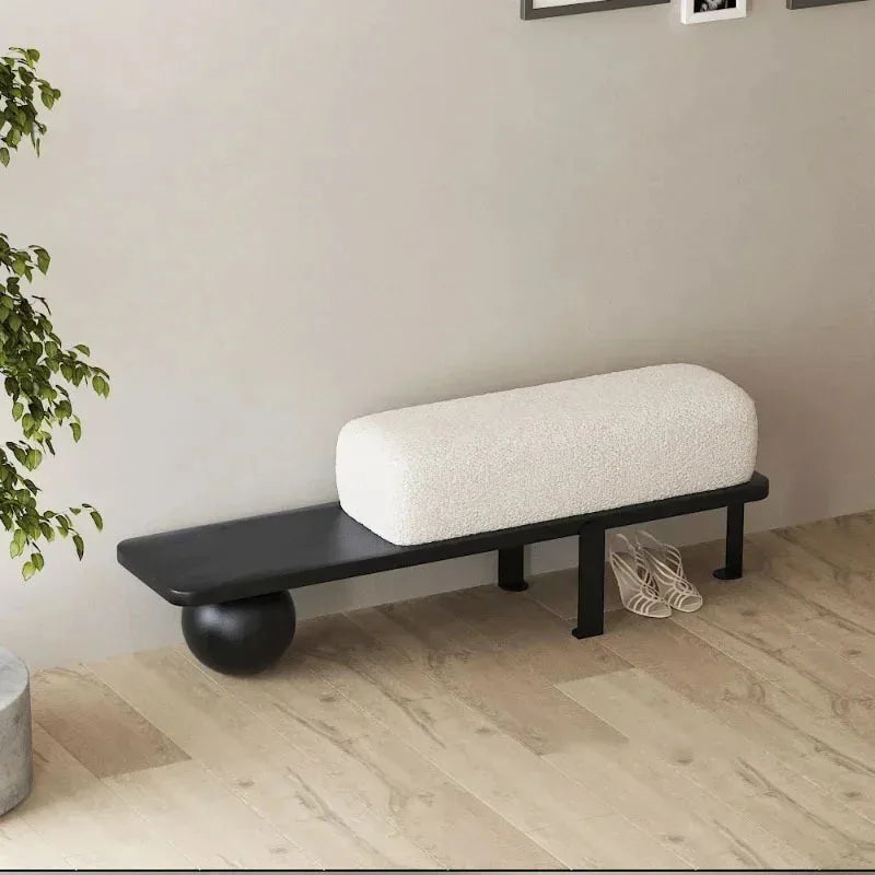 ottoman en bois nordique design simple pour espaces variés - vue 10 sur 10