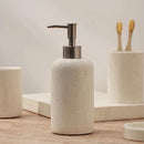 Ahunderjiaz Wabi-Sabi Style Push Bottle, Marble Shower Gel Dispenser Bottle, Light Luxury Bathroom Tabletop Decoration, Home Dec