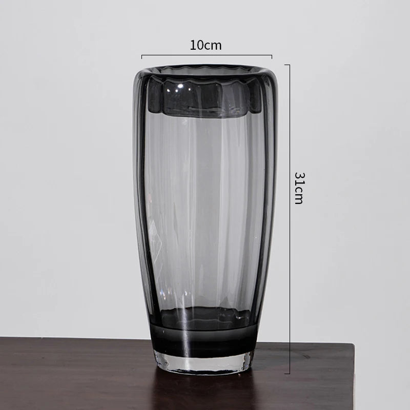 vase en verre pour arrangement floral et décoration élégante - vue 8 sur 10