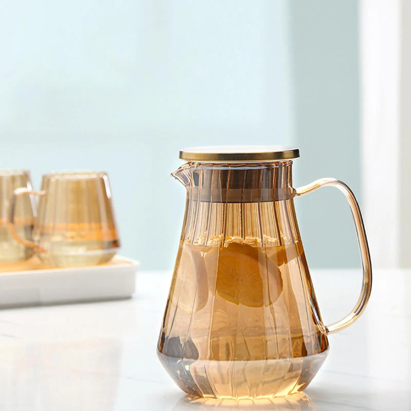 pichet verre borosilicate 12 l poignée ergonomique