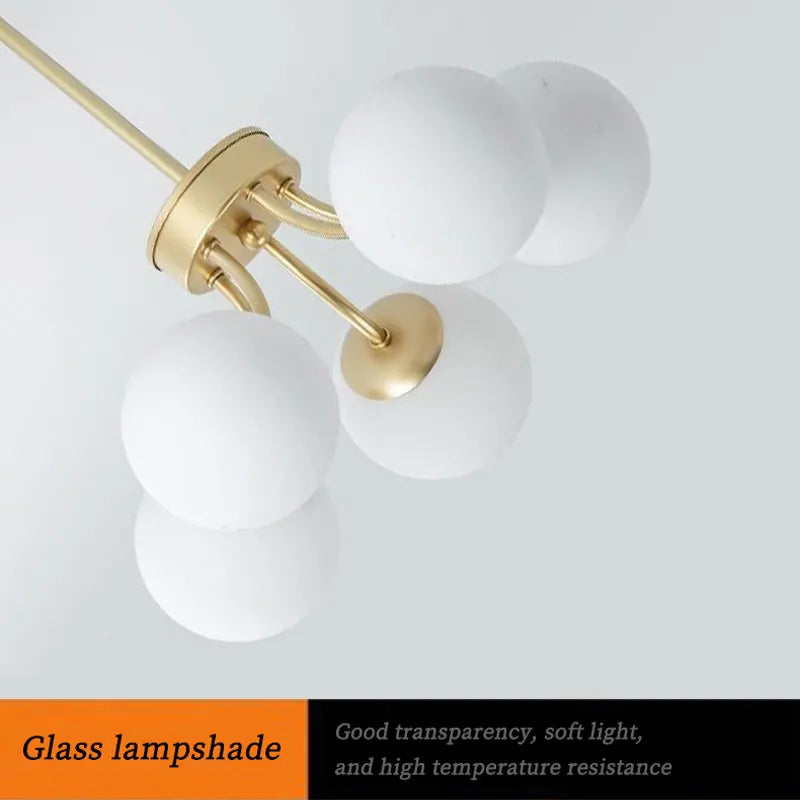 lustre led nordique 	 pour éclairage intérieur suspendu - vue 6 sur 10