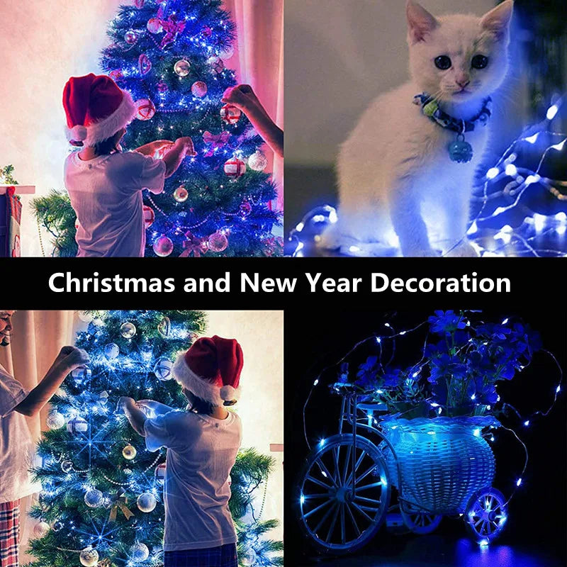 lot de 10 guirlandes lumineuses à piles pour toutes occasions - vue 4 sur 7