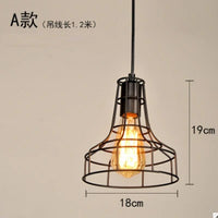 suspension industrielle vintage en fer pour restaurant bar loft