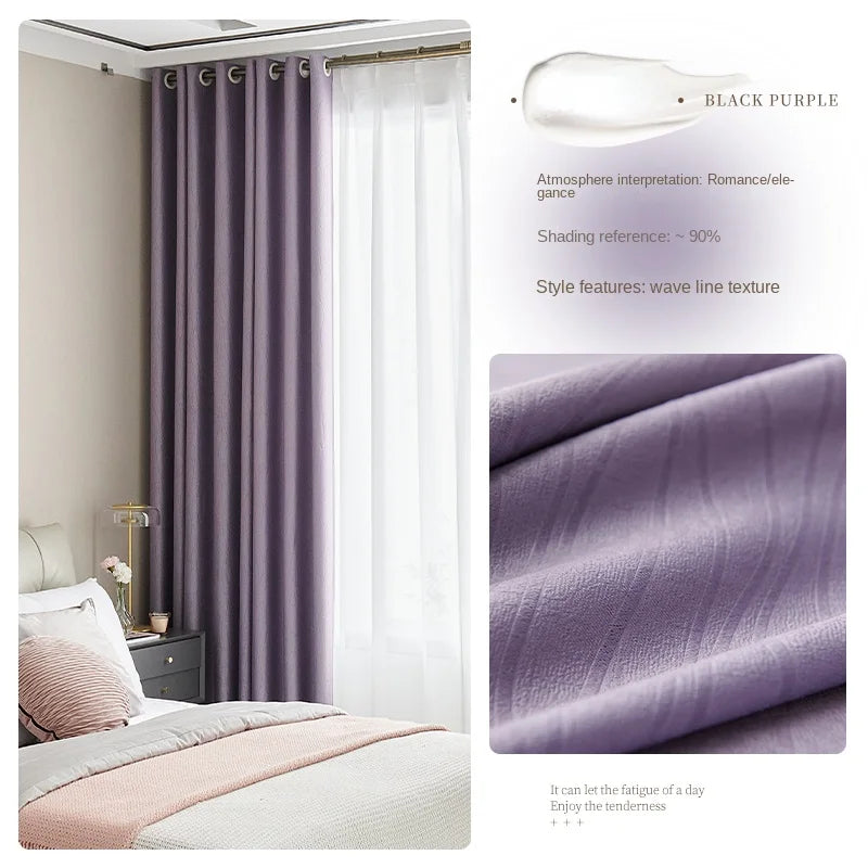 Rideau occultant style français pour salon chambre balcon - vue 18 sur 18