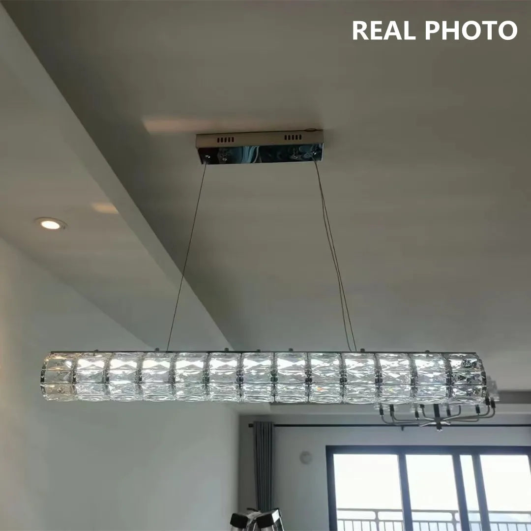 lustre moderne led en cristal k9 art décor maison - vue 6 sur 13