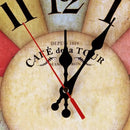 horloge murale en bois épais style ferme pour décoration rétro