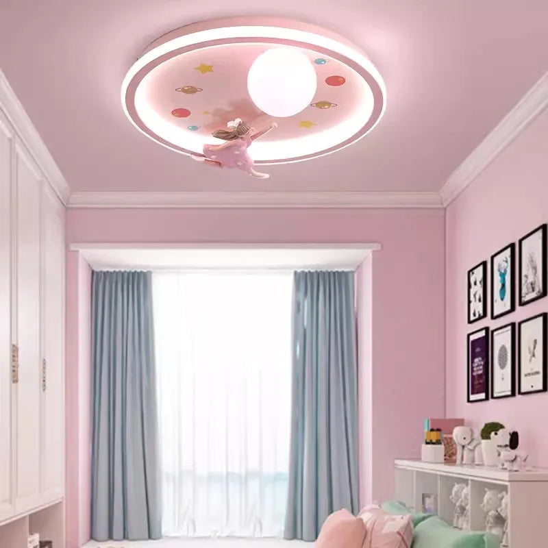 plafonnier mignon pour chambre de petite fille décor romantique et chaleureux - vue 6 sur 7