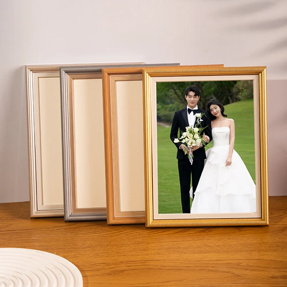 cadre photo en bois pour portraits de famille et mariage - vue 3 sur 10
