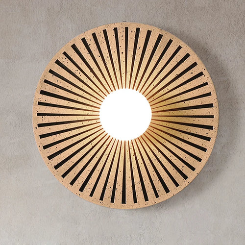 applique murale ronde en résine style vintage minimaliste pour intérieur