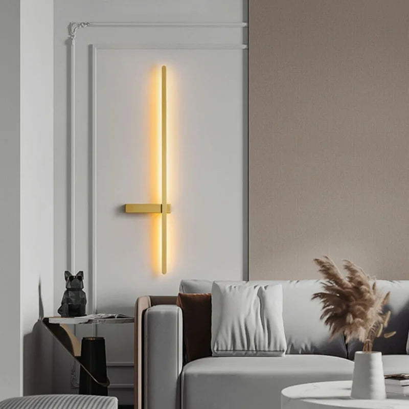 minimalist led wall light artistic design - vue 5 sur 15