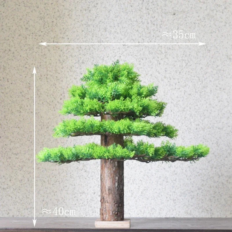décoration intérieure faux arbre bonsaï style chinois pour intérieur et extérieur - vue 11 sur 22