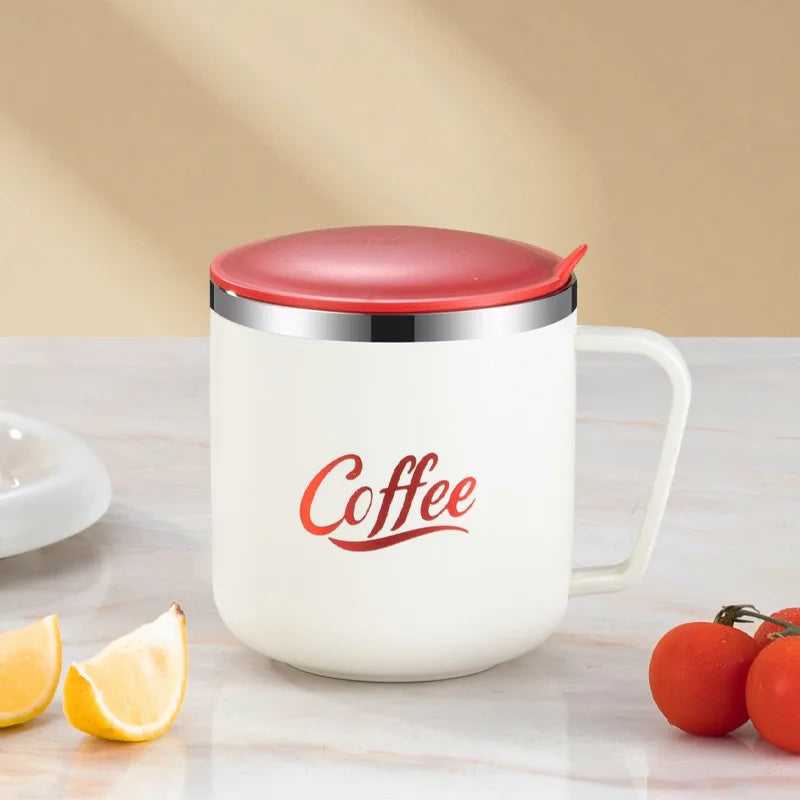 Mug café acier inoxydable 400ml étanche avec couvercle