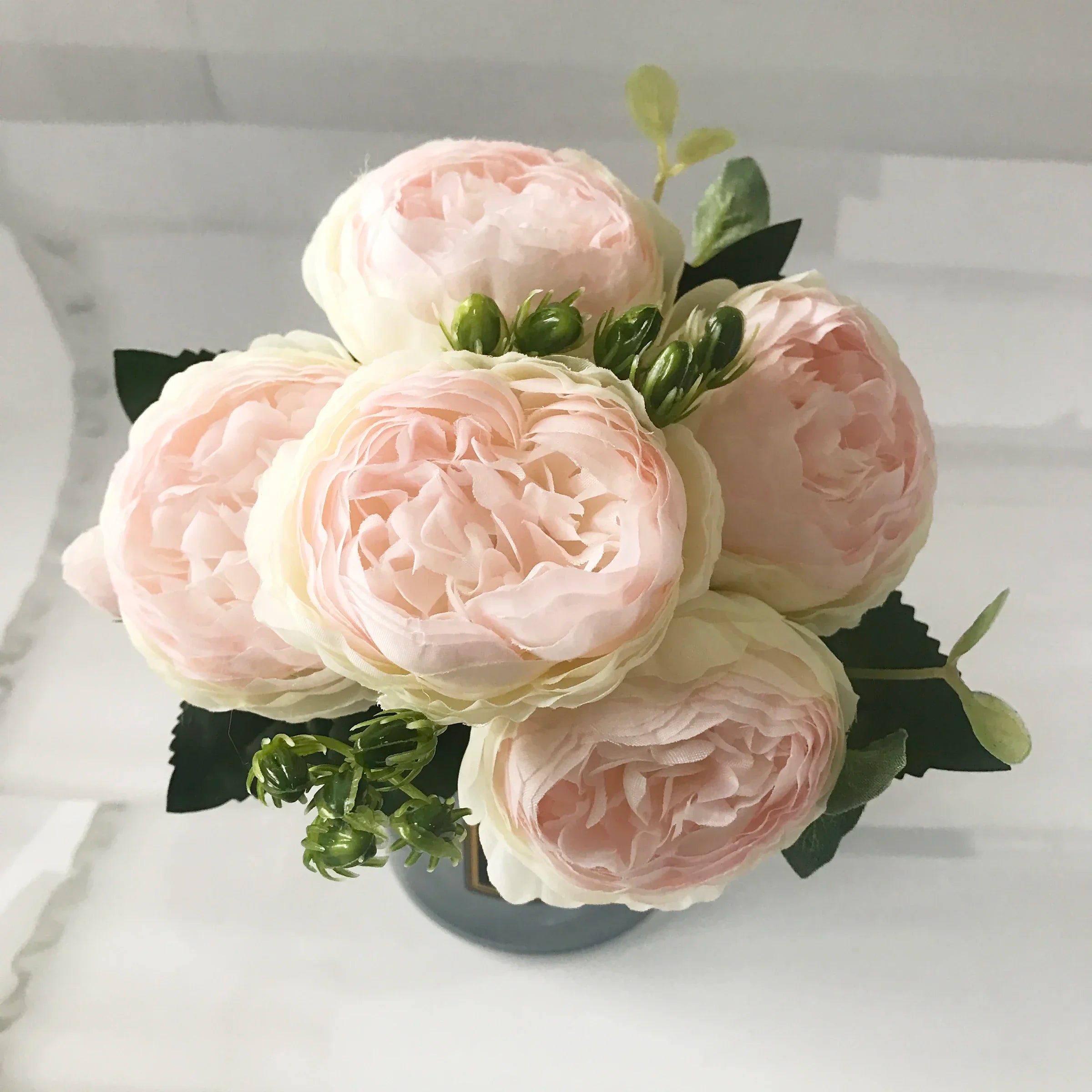 bouquet de pivoines artificielles pour décoration de mariage intérieur - vue 12 sur 17