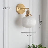 applique murale led en céramique nordique style japonais moderne vintage
