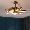 Plafonnier LED moderne avec ventilateur de plafond sans pales