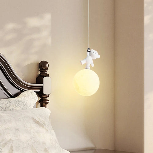 lampe en résine design ours pour chambre d'enfant décorative