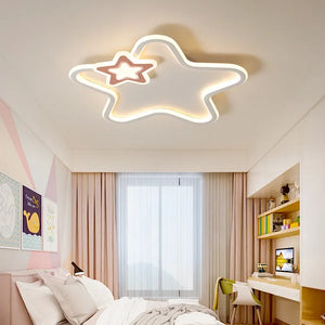 Modern star LED ceiling light for interior decoration