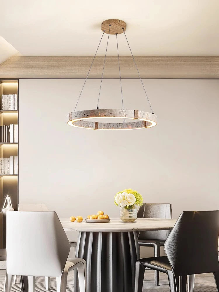lustre tendance décoration intérieure en pierre moderne - vue 4 sur 10