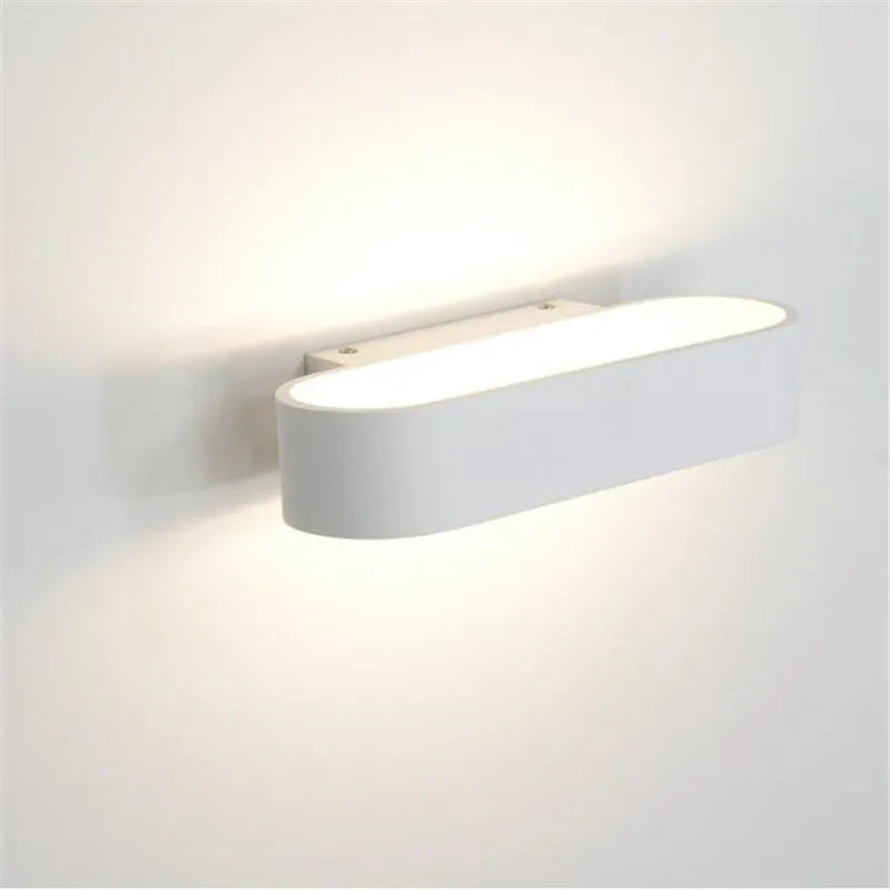 Aluminum LED Wall Lamp, Modern and Minimalist Indoor Lighting, Bedside Decorative Lamp, Corridor Wall Lamp, 12W - vue 5 sur 8