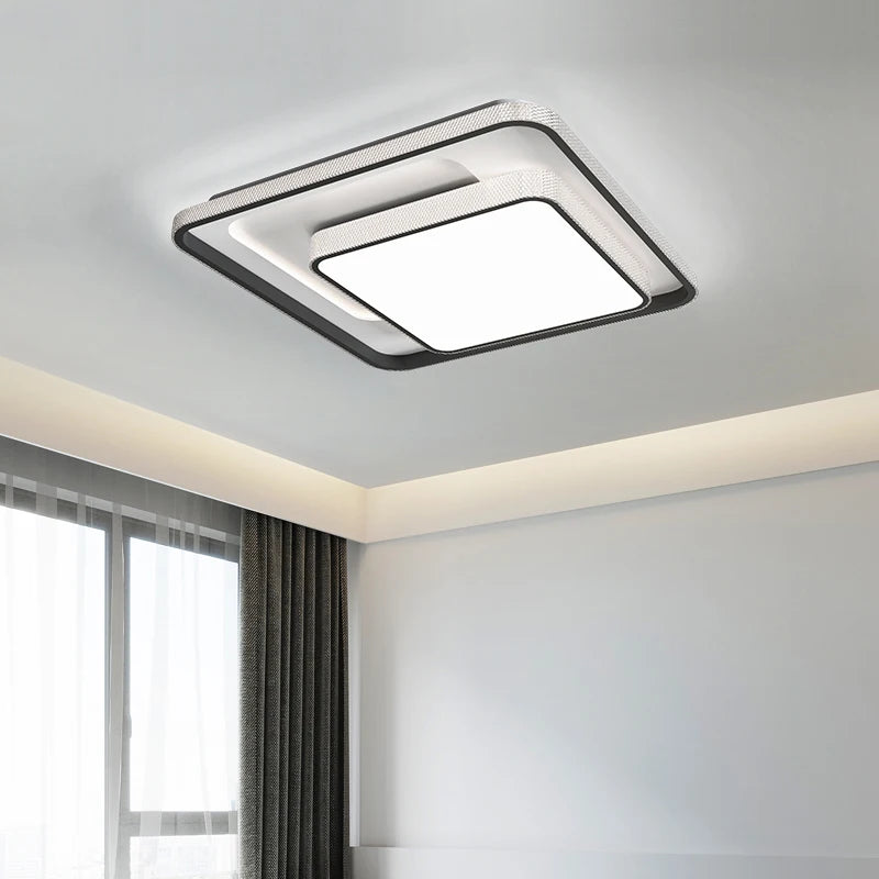 Modern minimalist nordic creative recessed LED ceiling light - vue 6 sur 14