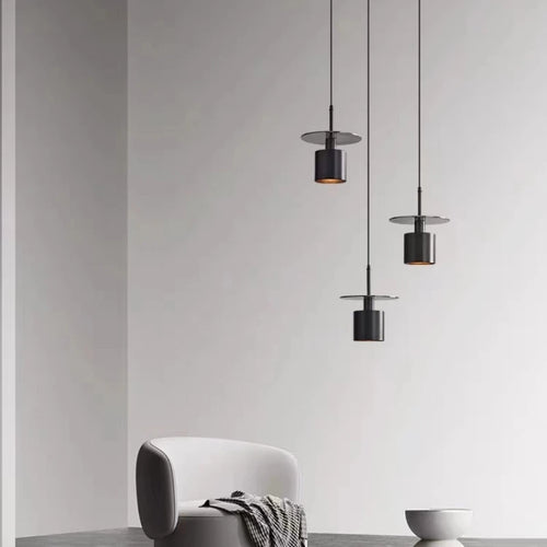 suspension LED en laiton avec cordon réglable pour bar