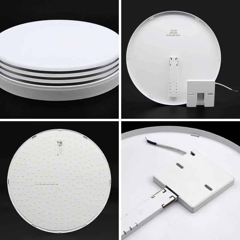 plafonnier rond ultra-mince led moderne pour éclairage intérieur - vue 9 sur 14