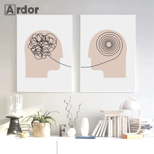 impression sur toile art mural minimaliste abstrait décoration intérieure