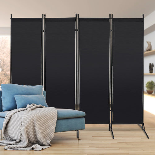 3/4 Panel Folding Room Divider Freestanding Tall Privacy Screens Partition Office/Room Partition Divider, 2.6×1.8m / 2×1.7m - vue 2 sur 8