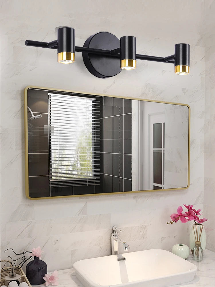 Lustre de miroir Led étanche au design nordique moderne - vue 5 sur 6