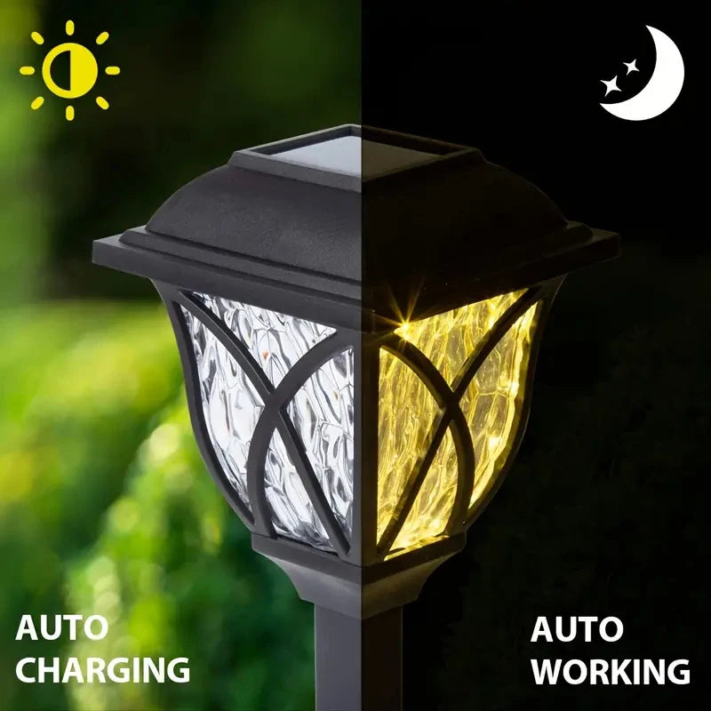 Lampes pic solaires de cour allume les lumières lumineuses de pelouse en plein air LED étanche lumières de voie solaire lumières de chemin de paysage - vue 8 sur 12