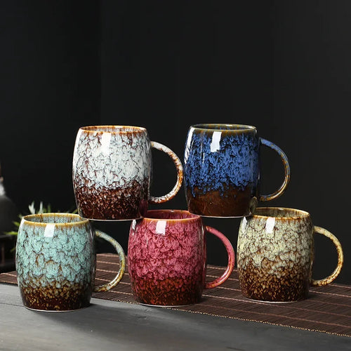 Mug céramique grande capacité style japonais couple
