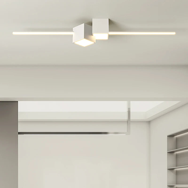 lustre led minimaliste pour éclairage intérieur moderne - vue 6 sur 10