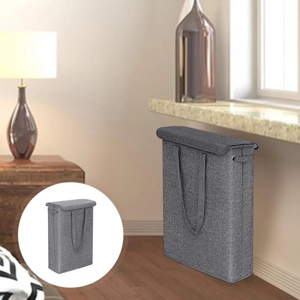 panier à linge pliable suspendu grande capacité peu encombrant - vue 9 sur 9