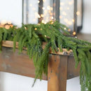 Realistic pine garland for Christmas decor and DIY