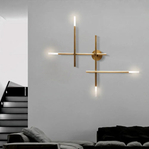 Simple minimalist LED wall light for indoor decor - vue 3 sur 12