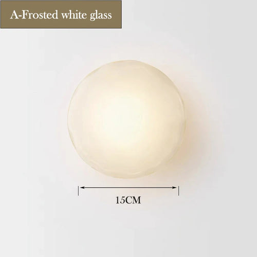 Modern minimalist glass LED wall light for interior decoration - vue 12 sur 17