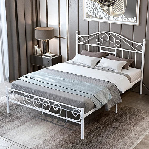 Modern minimalist hotel rental room, 1.8-meter single and double bed, wrought iron bed - vue 7 sur 11