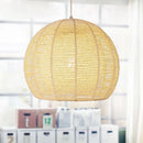 luminaire led nordique moderne en fer et corde de chanvre