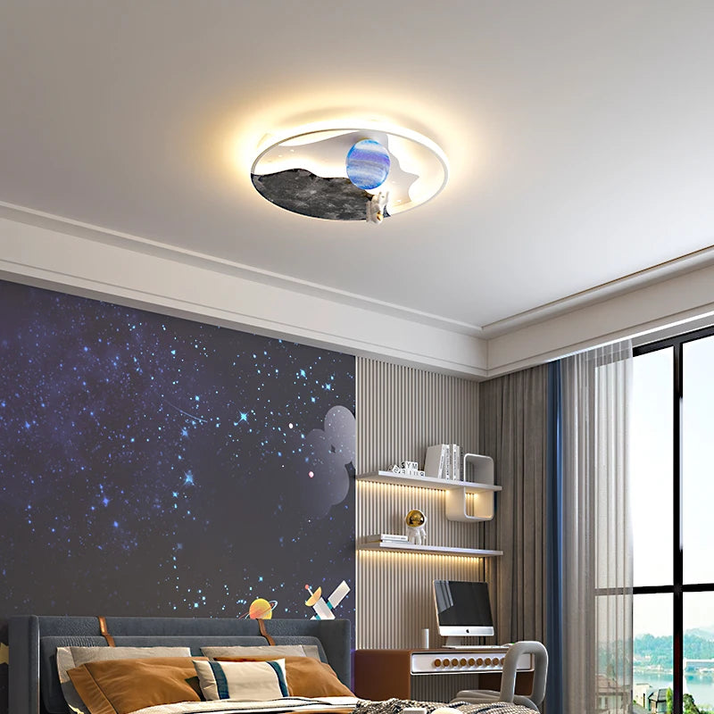 lustre astronaute créatif pour décoration intérieure lumineuse - vue 5 sur 8