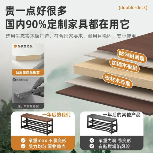 Long Stool, Long Stool, Shoe Change Stool At The Door of The Home, Can Sit in The Gym, Lounge Area, Long Bench, Bathroom - vue 4 sur 11