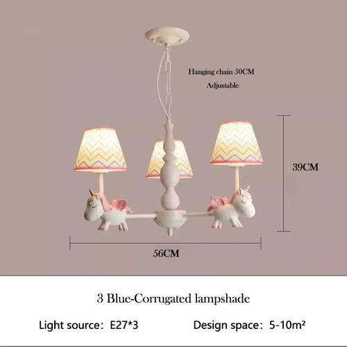 lustre enfant LED rotatif style nordique romantique et chaleureux - vue 10 sur 24