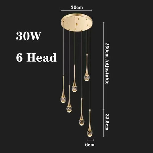 lustre de luxe à bulles de cristal pour décoration moderne - vue 16 sur 21