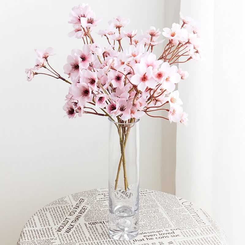 lot de 3 fleurs artificielles en soie pour mariage et décoration intérieure - vue 5 sur 8