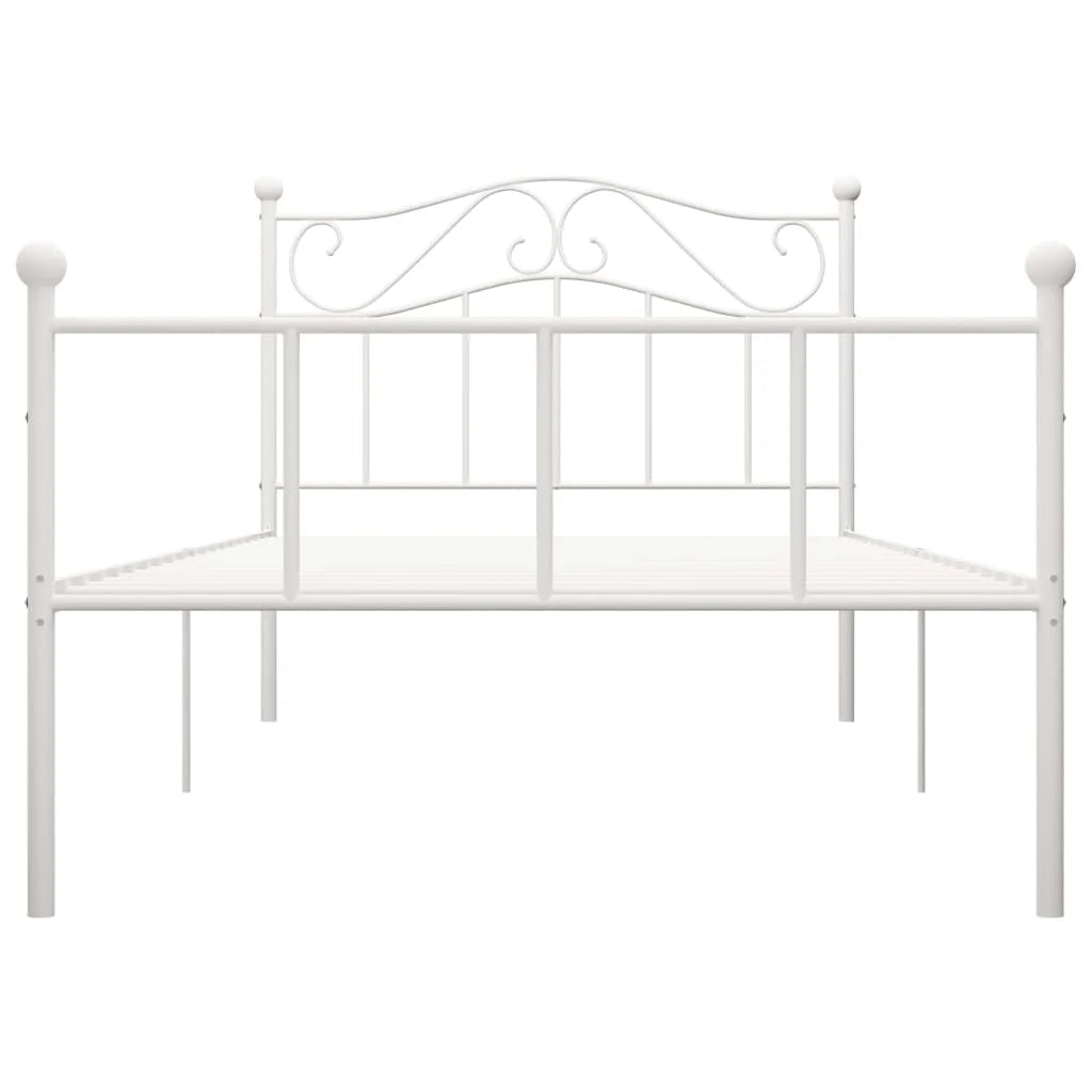 Iron Bed Frame Modern Style Double Single Bed with Headboard, Simple feel food food Iron Frame Bed Bed Bed Furniture - vue 4 sur 12