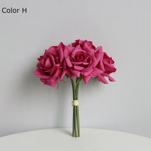 Realistic artificial rose bouquet for weddings and decoration - vue 14 sur 15