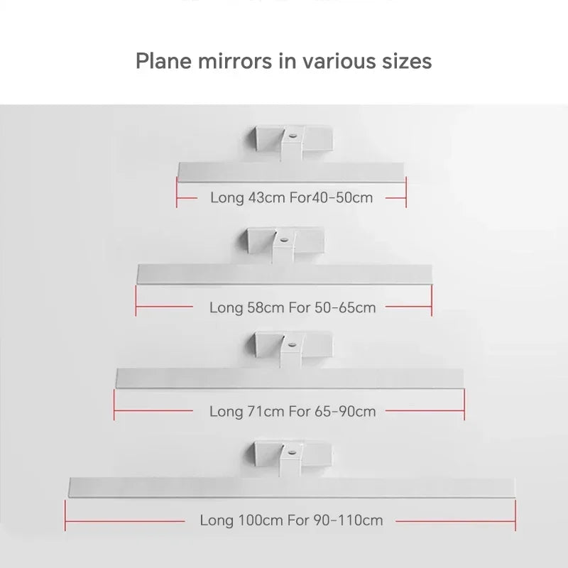 applique murale led moderne étanche pour miroir rotative et lumineuse - vue 5 sur 14