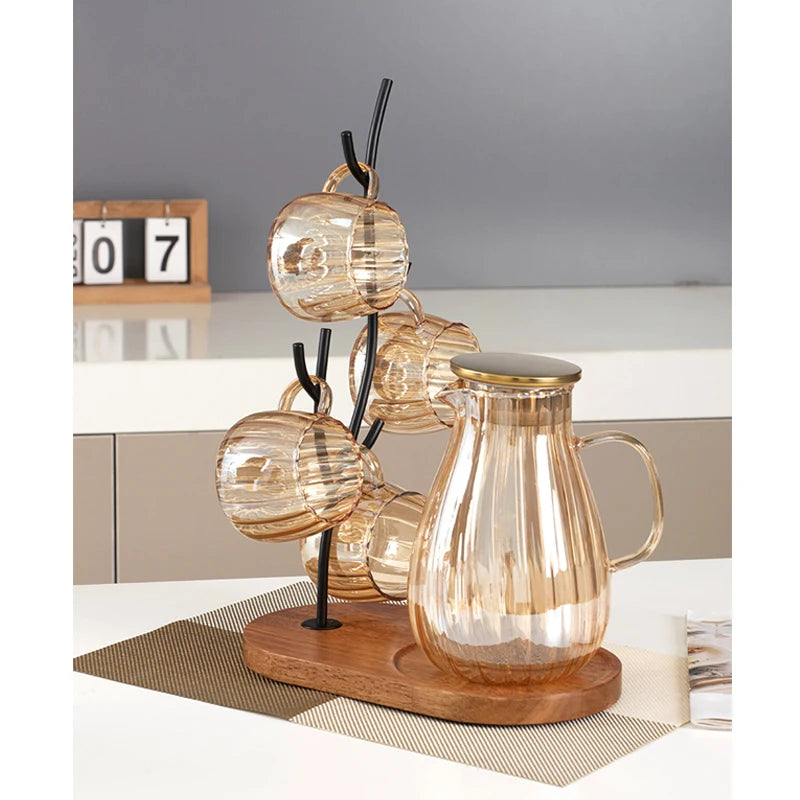 Pichet theiere verre borosilicate resistant chaleur moderne