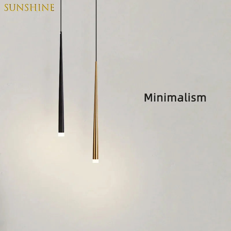 Suspension Nordique moderne LED chambre tête de lit 7W Tube lumineux famille cuisine salle à manger décoration intérieure