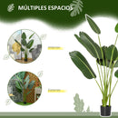 Artificial banana tree with pot and realistic leaves for indoor decoration